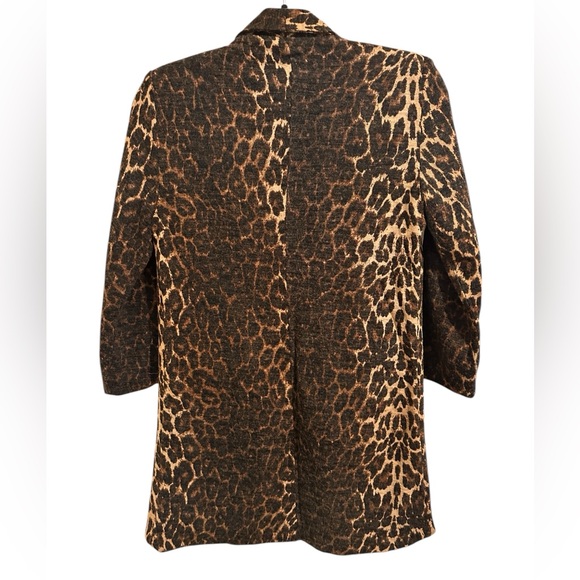 Alberto Makali Animal Print Knit Tuxedo Jacket, size S - Picture 8 of 8
